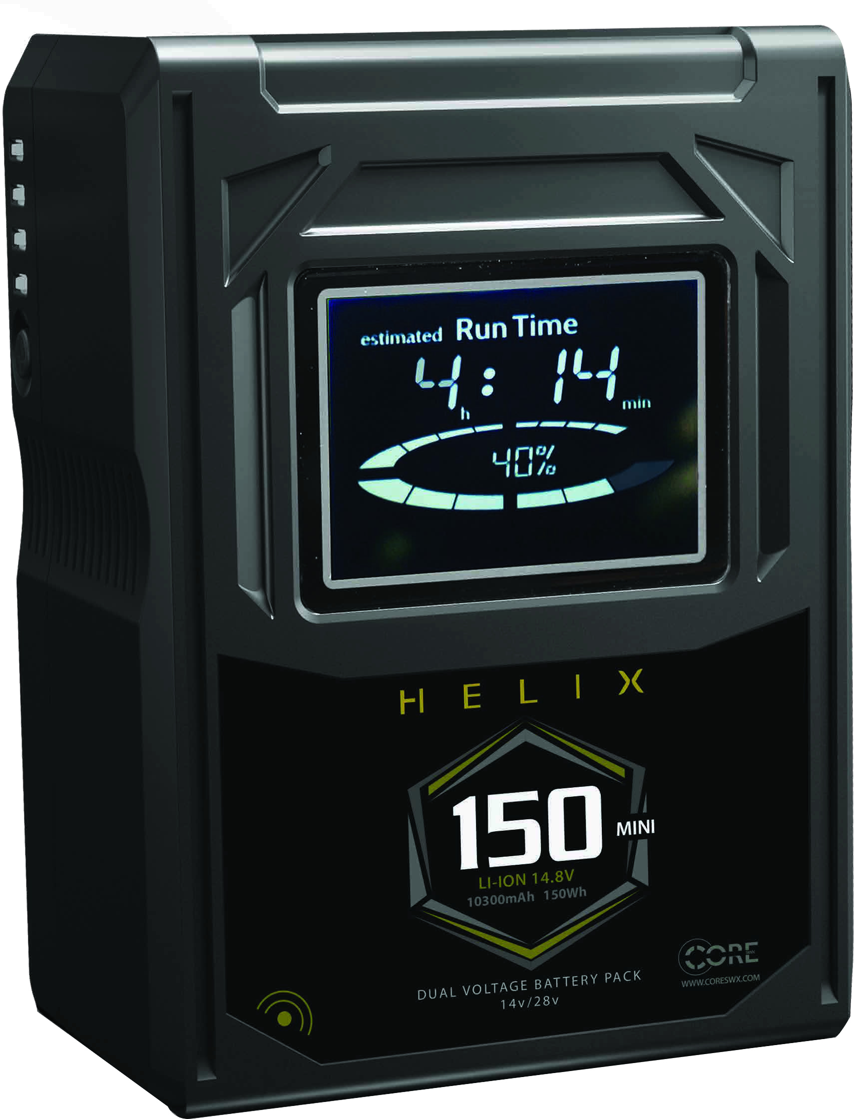 Core SWX Dual Voltage Output 146Wh, 14.8V 9.9Ah Gold Mount Hi-Draw Li