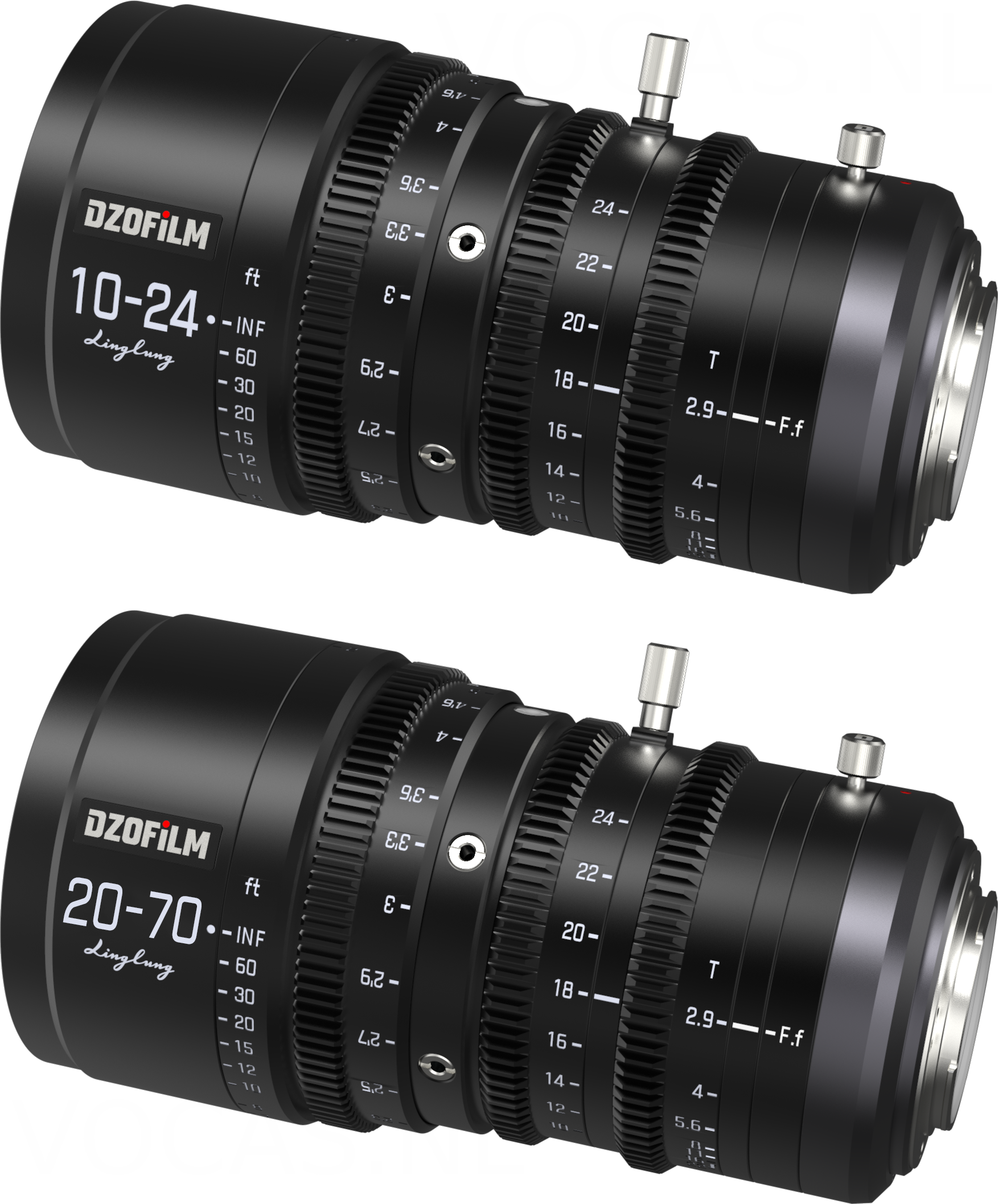 DZOFilm 10-24mm、 20-70mm T2.9 レンズ セット